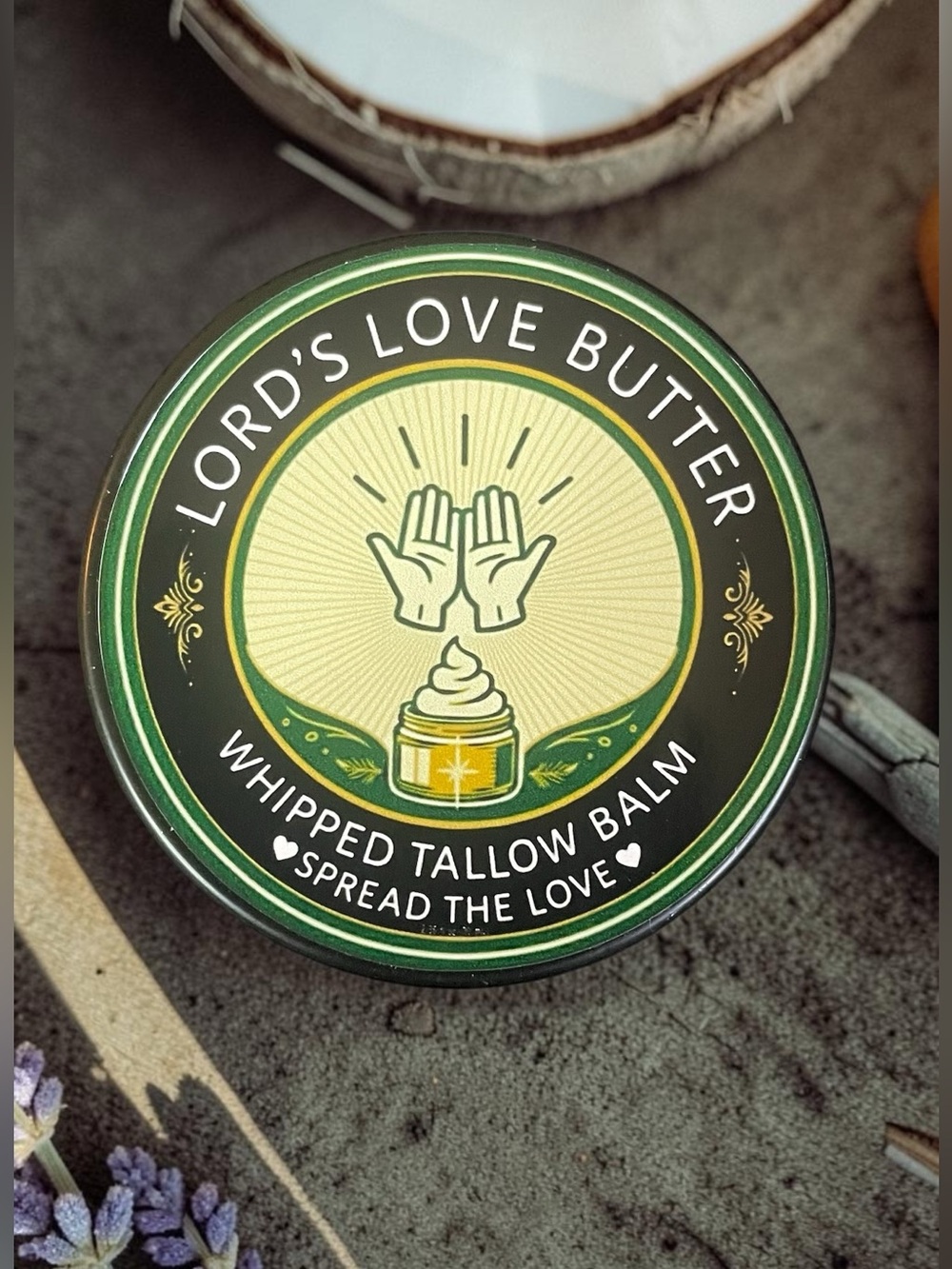 Lord’s Love Butter Whipped Tallow Balm Organic Natural Skincare 2.4 oz NEW NIP